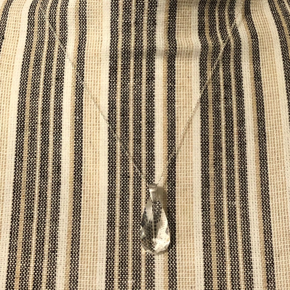 Swarovski crystal pendant on SS chain